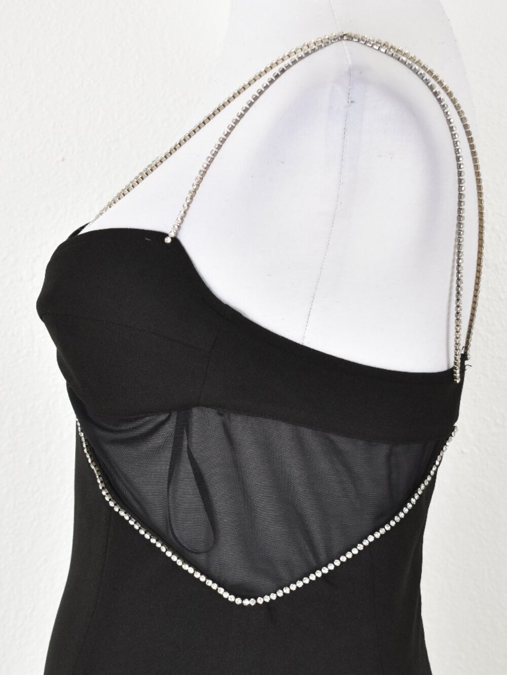 Heiress Beverly Hills Diamante Cutout Crepe Midi Dress - Picture 10 of 12